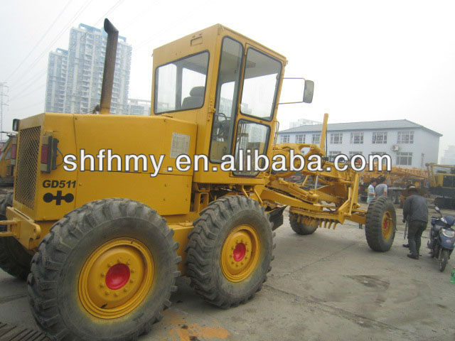 used GD511A grader, motor grader from japan, original good grader