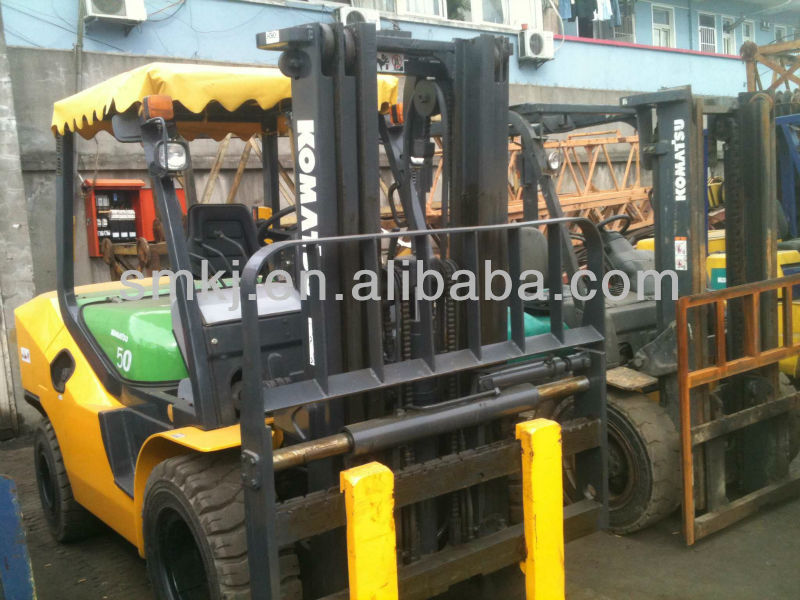 Used Komatsu forklift 5 ton, FD50, original from Japan