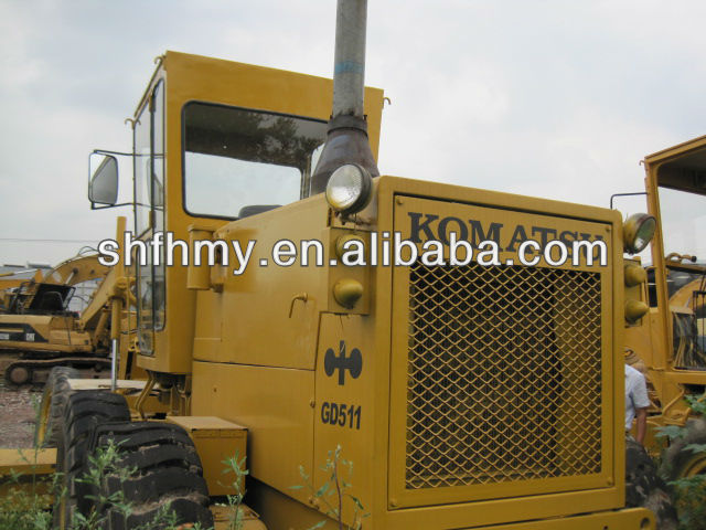 used komatsu GD511A, gd510R grader,komatsu grader