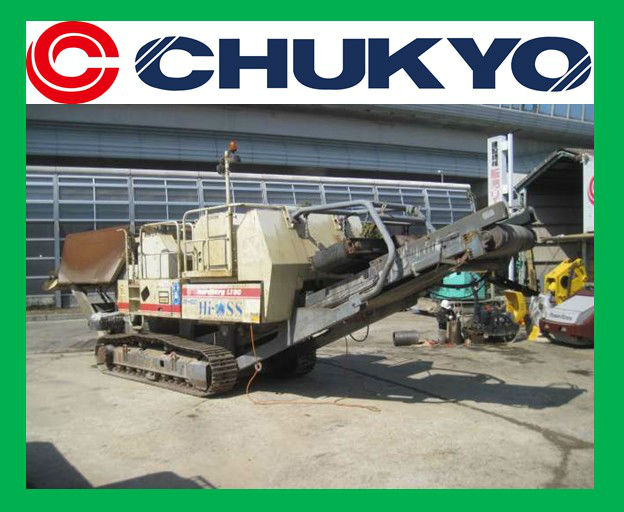 Used Mobile Jaw Crusher Hitachi LT 80J - 2 <SOLD OUT>/ Magnet separator , Remote control , Side Conveyor