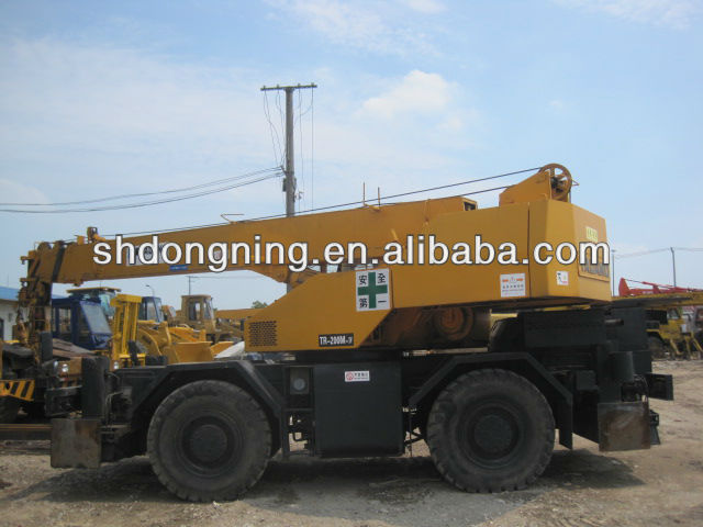 Used Rough Terrian Crane Tadano TR200M, 20 ton rough terrain crane