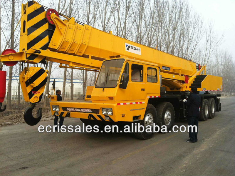 Used Tadano mobile crane 100 ton, tadano truck crane, Original from Japan