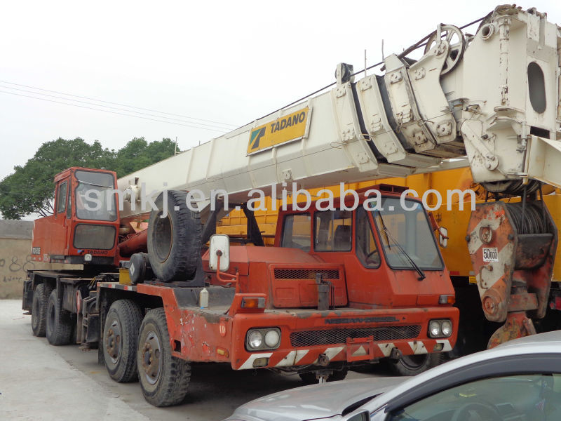 Used tadano truck mobile crane 50 ton,TG500E, nissan engine,original from Japan,cash sale