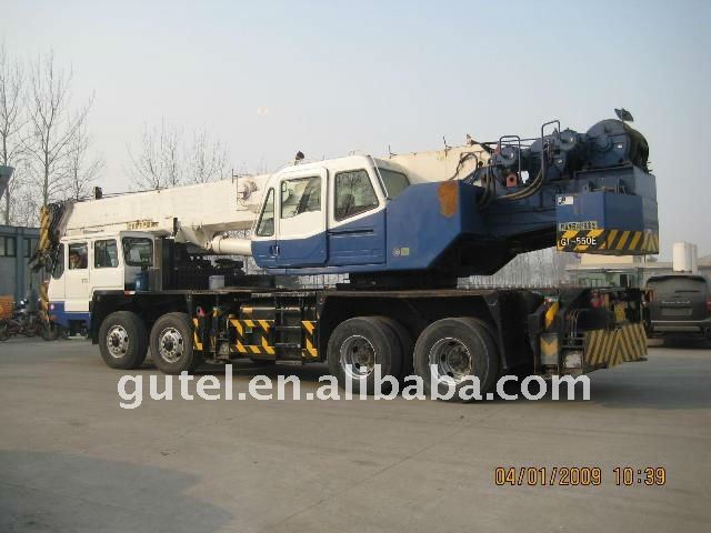 Used truck crane Tadano orginal crane 55ton GT550E 2005 year model