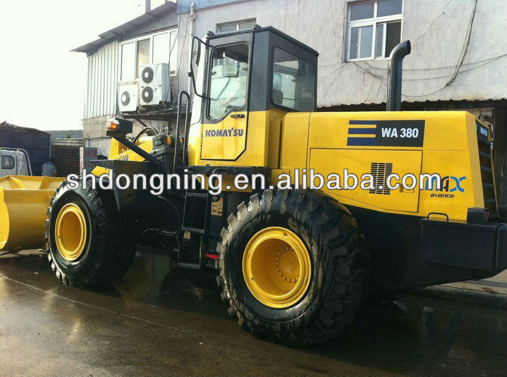 used wheel loader komatsu wa380, komatsu WA100, 120, 200, 300, 380, 420,470 for sale in China