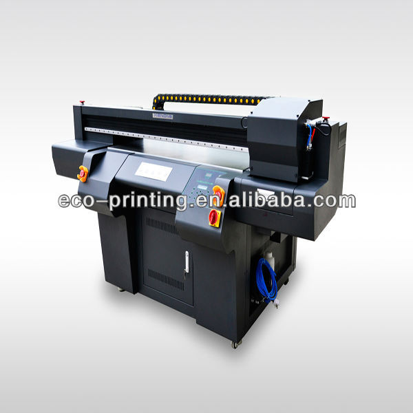 UV LED flatbed printer with double Dx7 heads