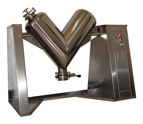 V-type vacuum feed speed mixer