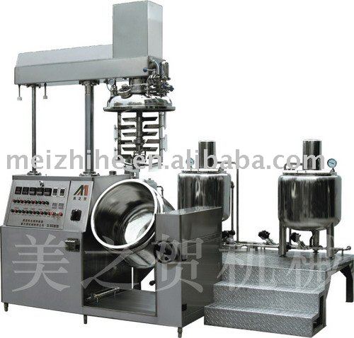 Vacuum emulsifying machine