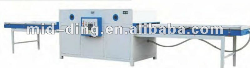 Vacuum veneered/laminating machine for door (two operating position)