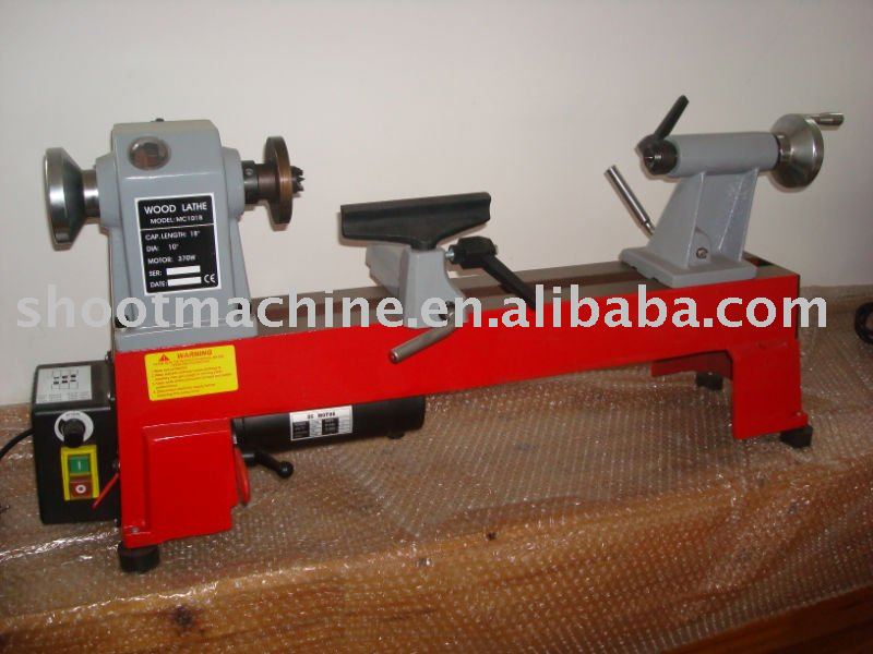 Variable Wood Lathe machine MC1018V with Swing over bed 254 and Distance between centers 457