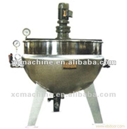 Vertical Jacketed Kettle with Agitator