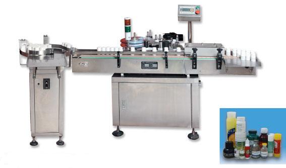 Vertical non-adhesive automatic labeling machine