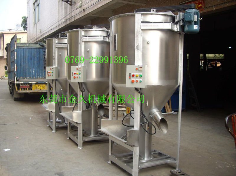 Vertical plasic mixer