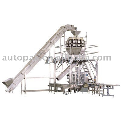 Vertical vertical pack machine, packing machine system