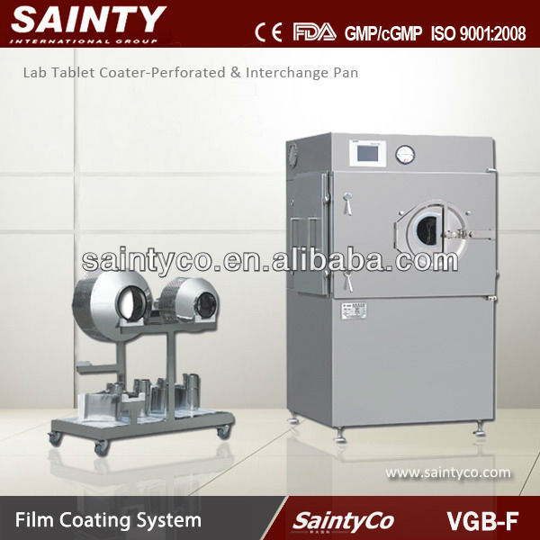 VGB-F Series Lab Tablet Film Coating Machine- Perforated &Interchange pan