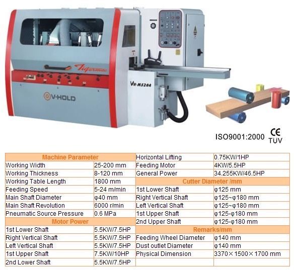 VH-M523A 4 side moulder