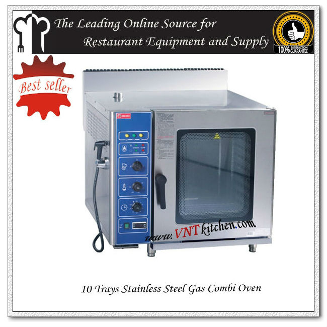 VNTK258-G 10 Trays Industrial Gas Combi Oven