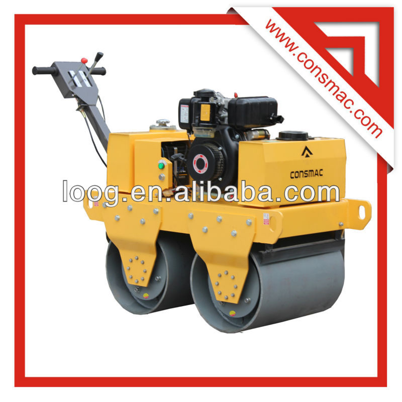 walk behind double drum road roller