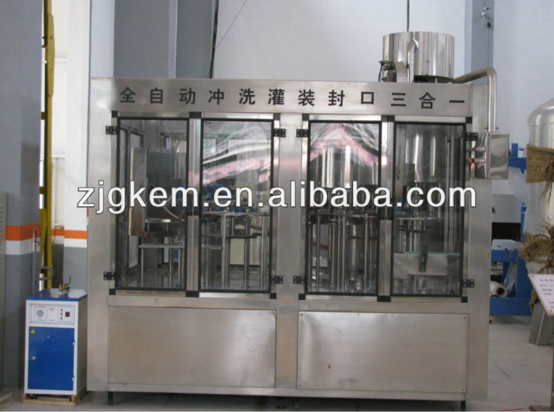 washer filler and seamer 3-in-1 Machine with automatic filling production line for mineral water