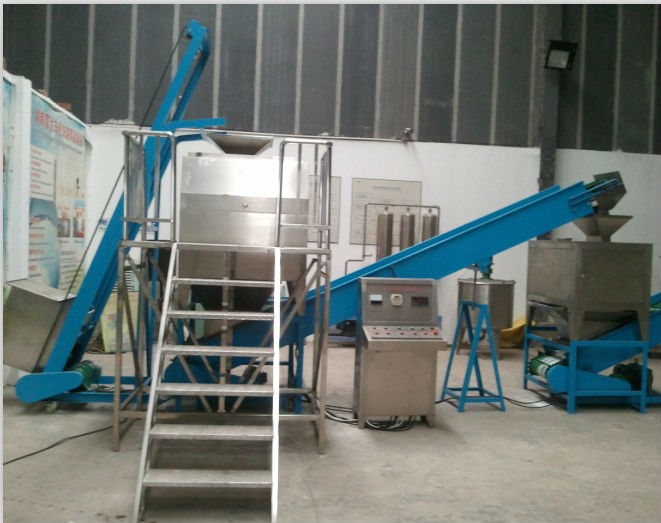 Washing powder device/ washing powder plant