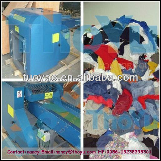 Waste Fabric cutting Machine/Textile Cutting Machine SMS:0086-15238398301