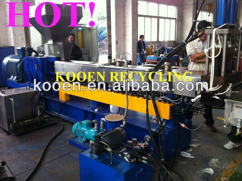 waste plastic pelletizing machine