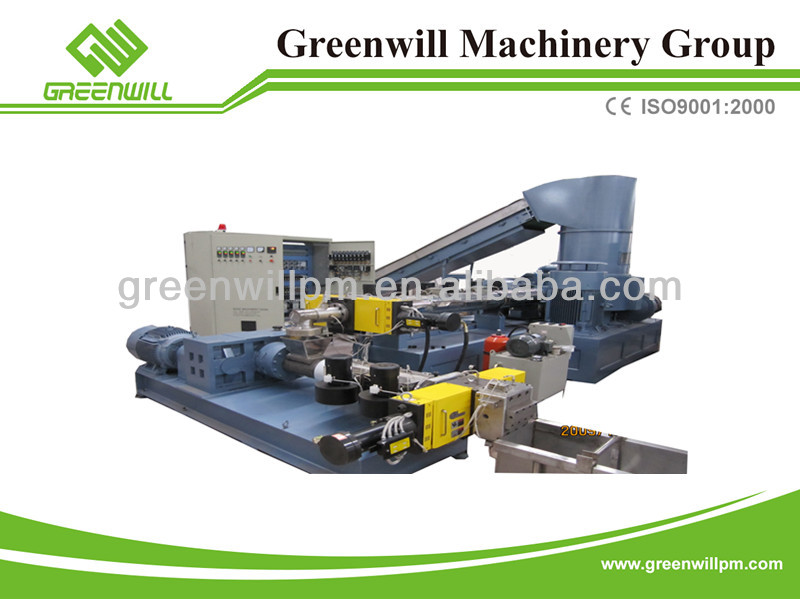 Waste plastics scraps granulation line