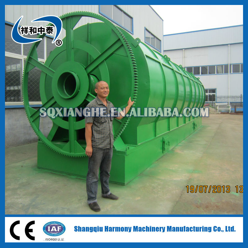 waste tyre pyrolysis plant into oil