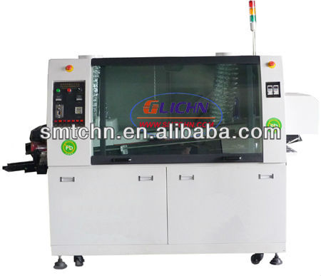 wave soldering machine LF250/Dual waves are generated by titanium alloy wave nozzles.