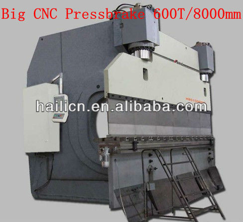 WC67K 500t/8000 Hydraulic CNC Big Sheet Bending Machine, the Biggest Single Press Brake