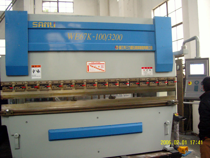 WE67K CNC press brake for bending steel plate