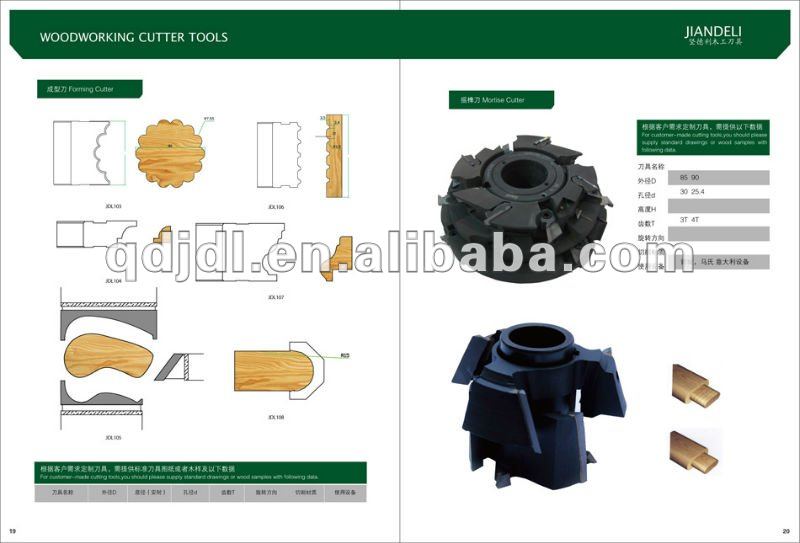 welded type woodworking cutters for European windows