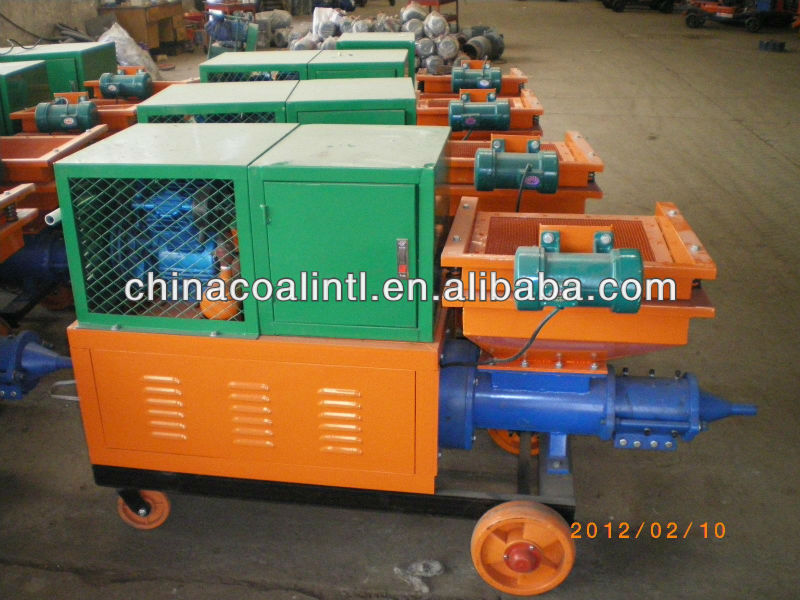 Wet cement mortar spraying machine