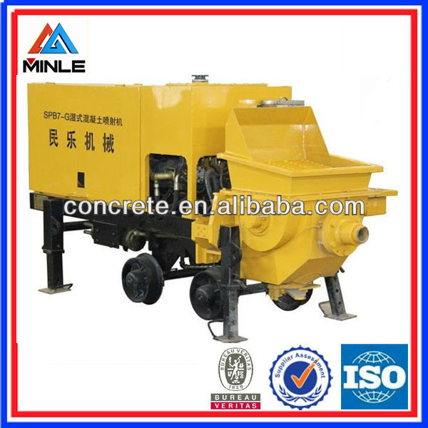 Wet shotcrete machine SPB7-G for multi use