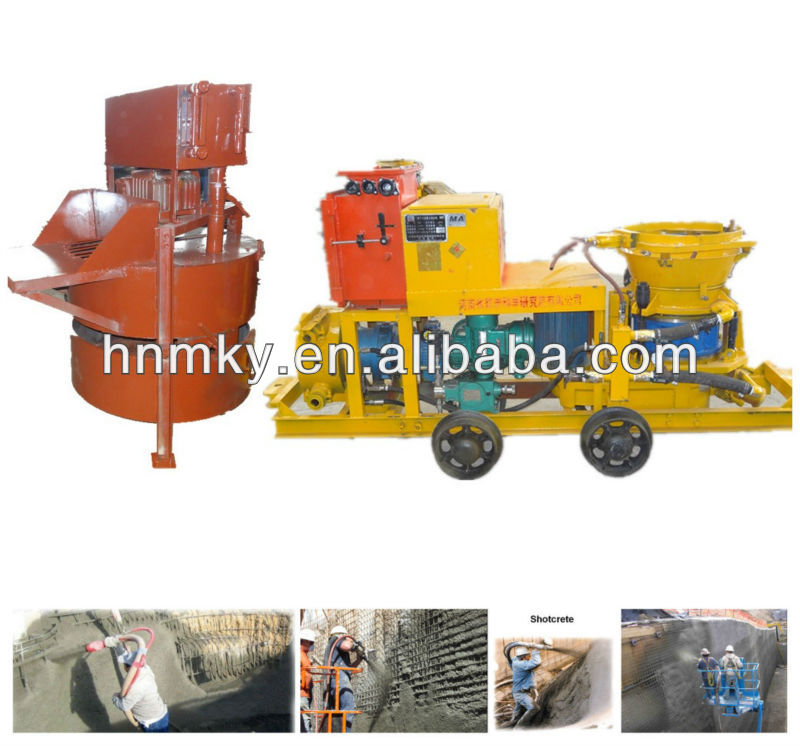 wet type hot sale concrete spraying machine