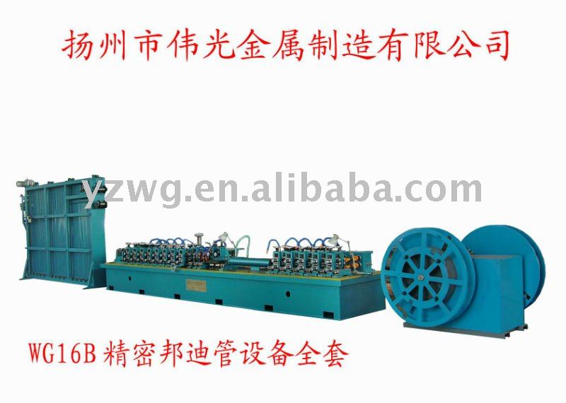 WG16B-3 high-frequency bundy pipe mill,pipe welding machine for refrigeration industry