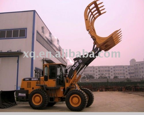 Wheel loader with grass machine 3.5ton