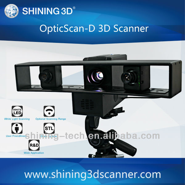 White light 3D scanning machine for 3D measurement