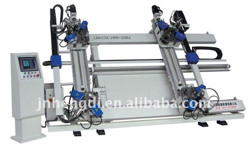 Window Machine-CNC Vertical Four Corner Crimping Machine