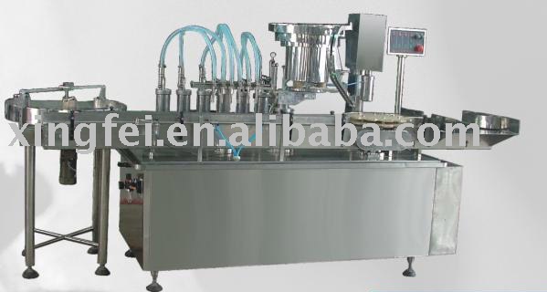 Wine filling and capping machine