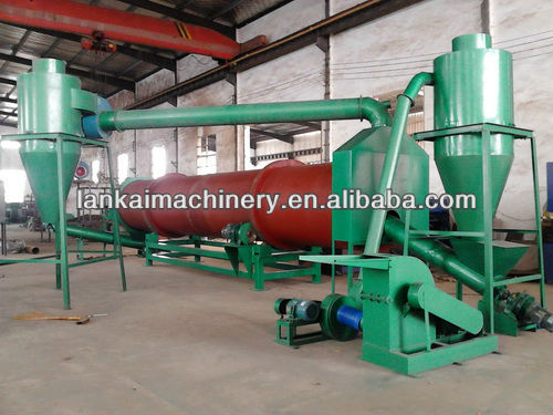 wood crusher and dryer combined machine