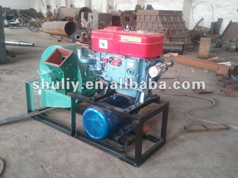 wood crusher machine with diesel engine(0086-15238618565)