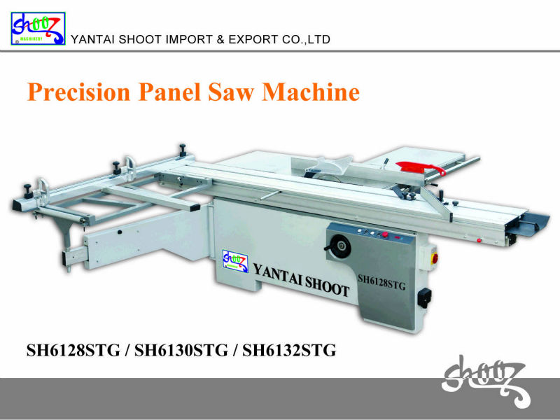 wood cutting panel saw With Digital Display SH6132STG with Length of sliding table 3200x360mm and 4kw motor