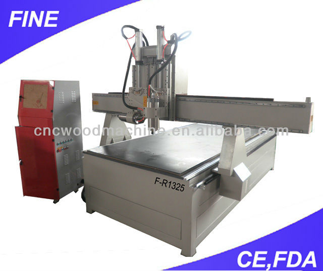 wood door carving machine with 2 spindles