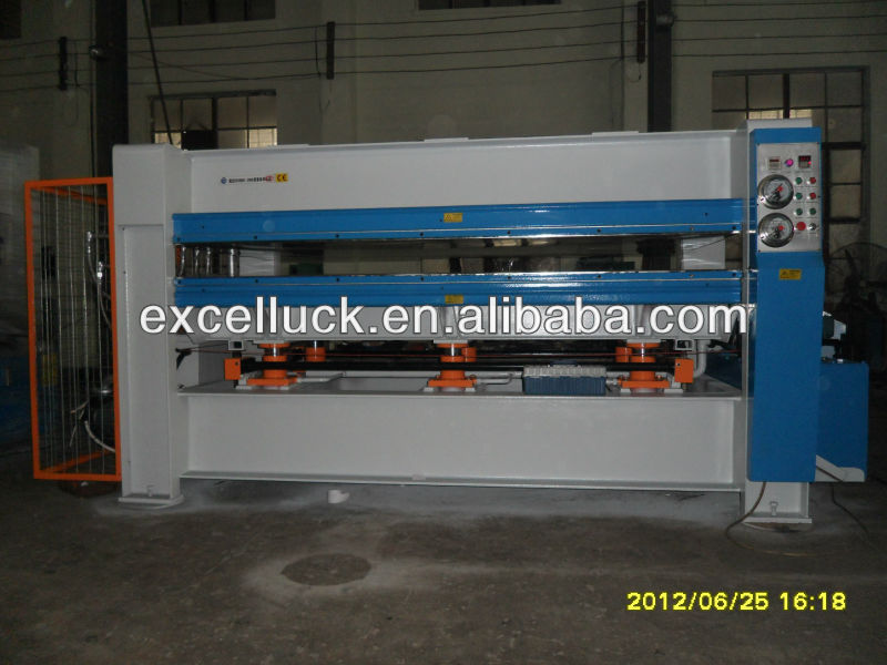 Wood door laminating hot press machine