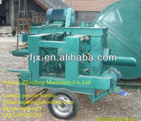 Wood process and debark machine