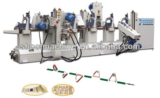 Wood Strip Profile Sanding Machine SHS3V2 with The workpiece feeding width range 30-170mm and Workpiece thickness scope 5-100mm