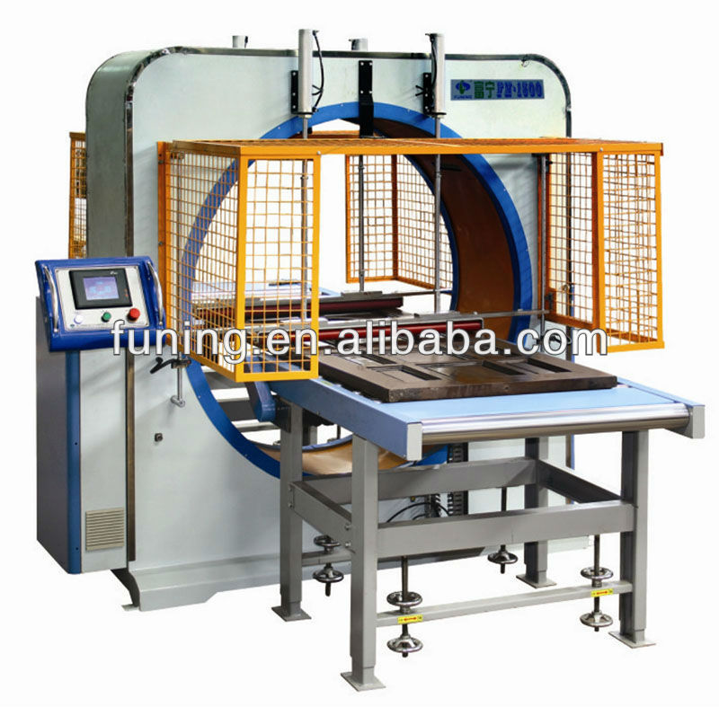 Wood wrapping machine