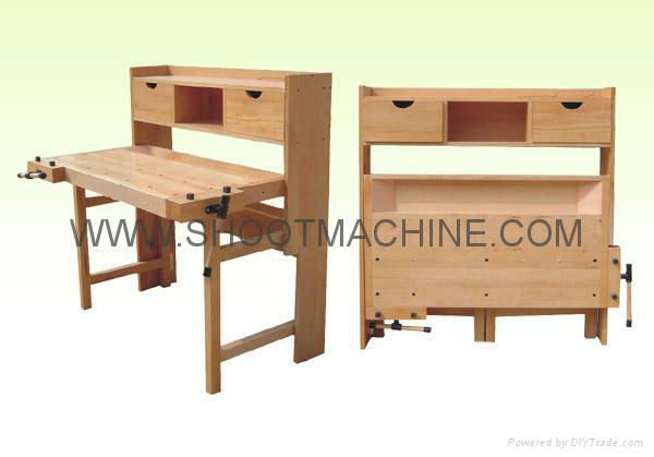 Wooden Workbench KL718-58 with Material Germany Beech and Packing Size 116X125X25CM