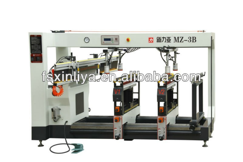 Woodworking digital display three-row drill